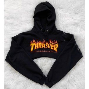 Thrasher cropped hoodie Clearance